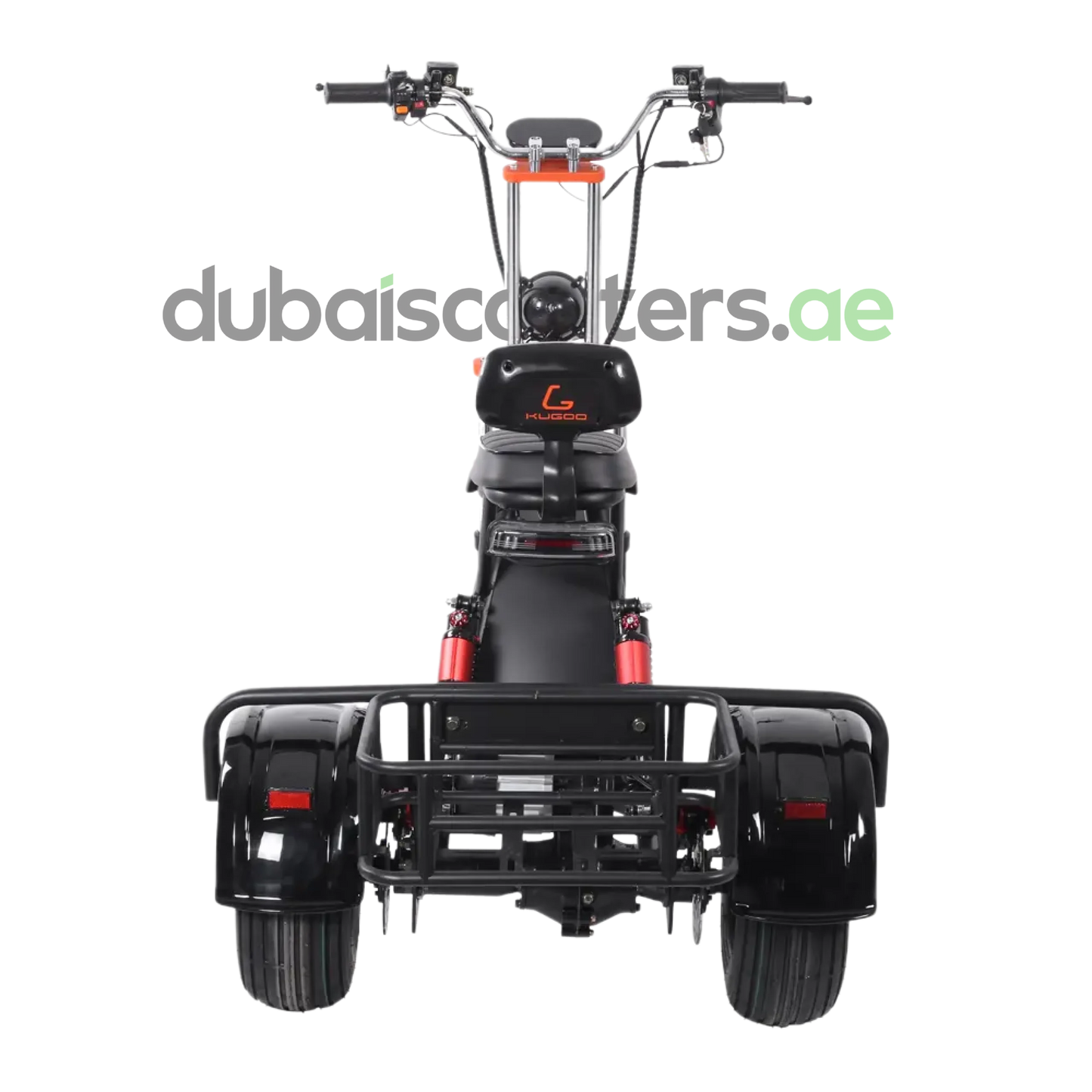 Kugoo C4 Electric Trike – 3-Wheels Electric Scooter with Powerful Motor and Rear Cargo Rack