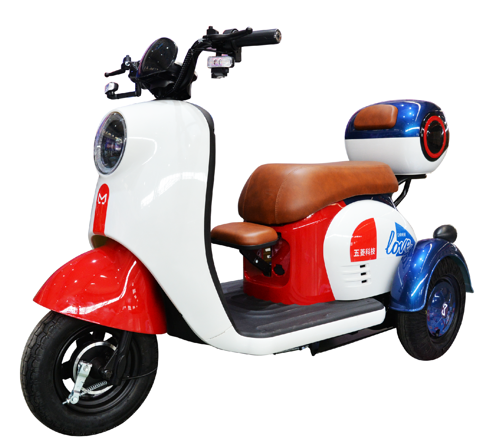 X3A - 3 Wheels Electric Motor 1200W, 60V - 20Ah [Orange, Red, Pistachio]