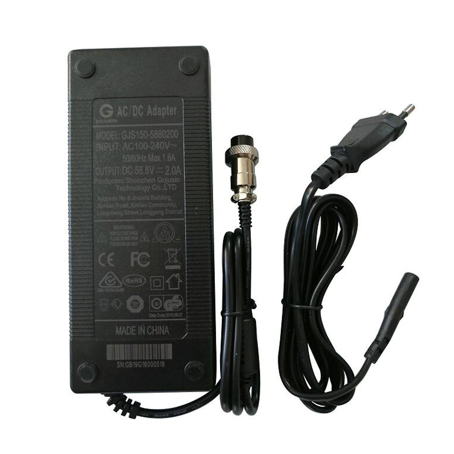 Adapter Power Charger 52v For Electric Scooter Kugoo G1 And Zero 10x