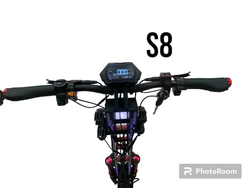 S8 - 2023 Adult Foldable Dual Drive Powerful Escooter 11" Fat Tire 30AH Off Road Electric Scooter