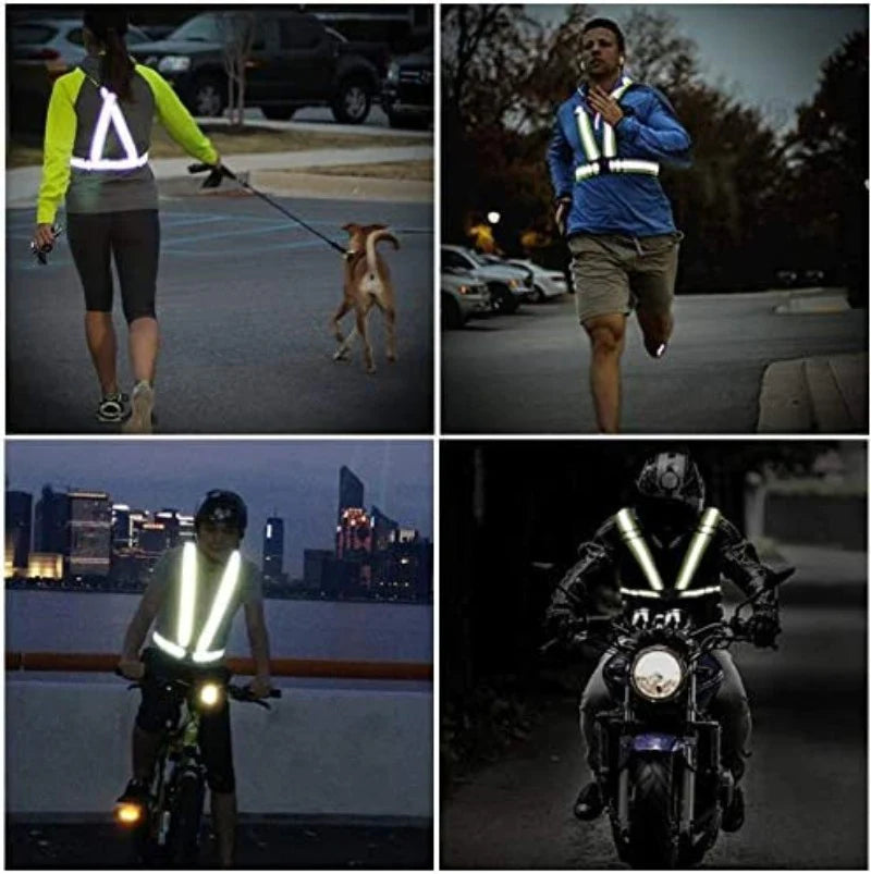 Adjustable Reflective Vest Belt With High Visibility