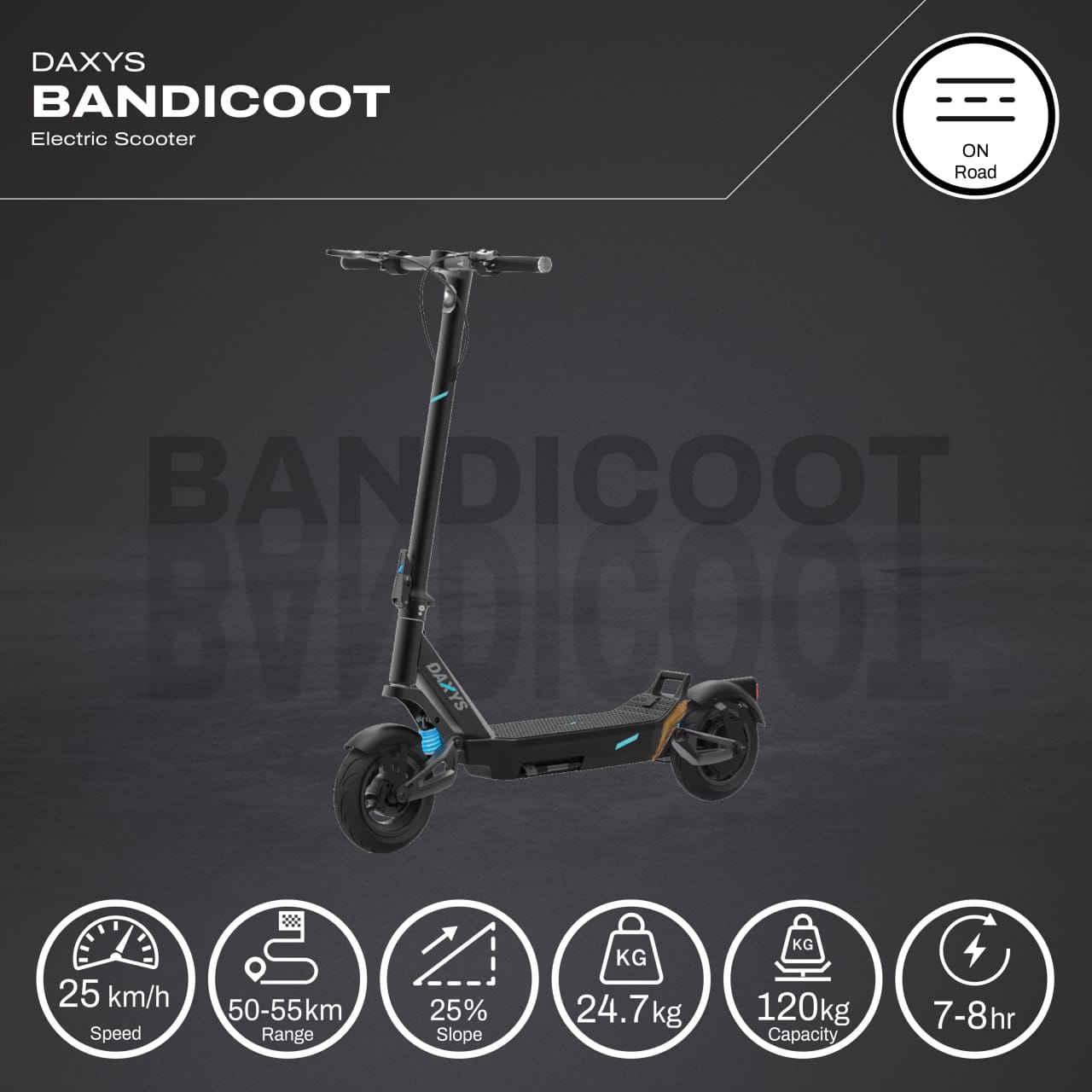 Daxys (L9K) 500W 48V 12.5Ah City Scoottie