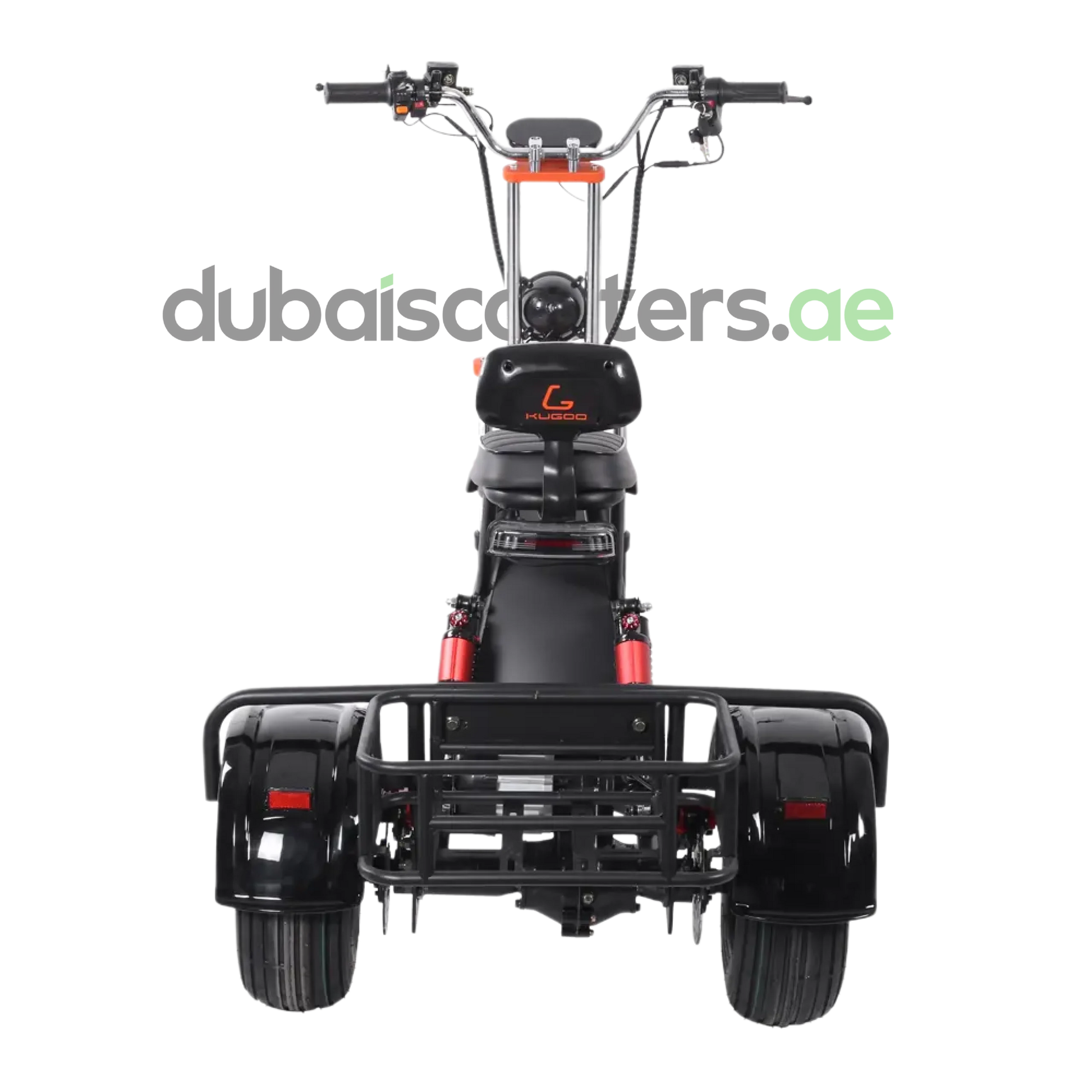 Kugoo C4 Electric Trike – 3-Wheels Electric Scooter with Powerful Motor and Rear Cargo Rack