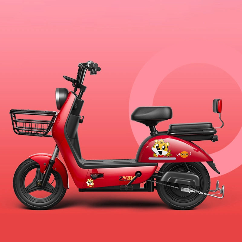 Electric Bike 350W 500W Motor Scooter for 2 Person Low Step Electric Adult City Bike