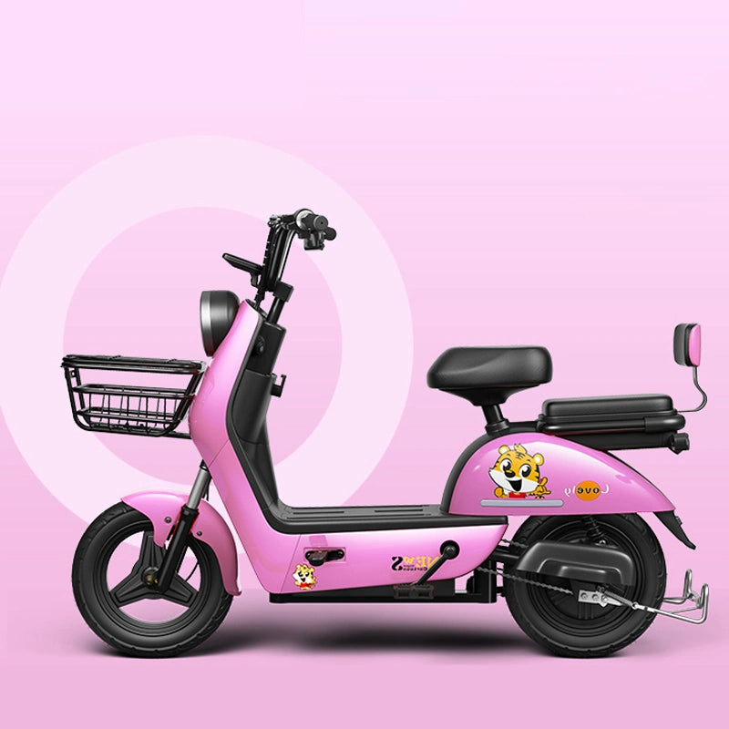 Electric Bike 350W 500W Motor Scooter for 2 Person Low Step Electric Adult City Bike