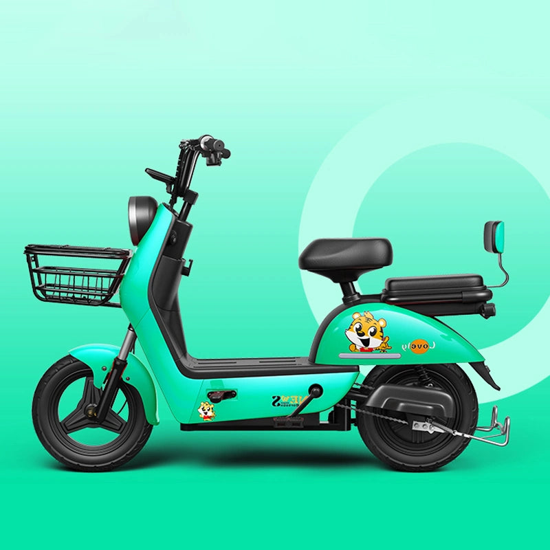 Electric Bike 350W 500W Motor Scooter for 2 Person Low Step Electric Adult City Bike