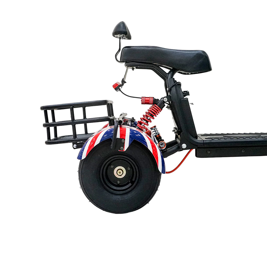 Three wheel scooter with basket SS-11W