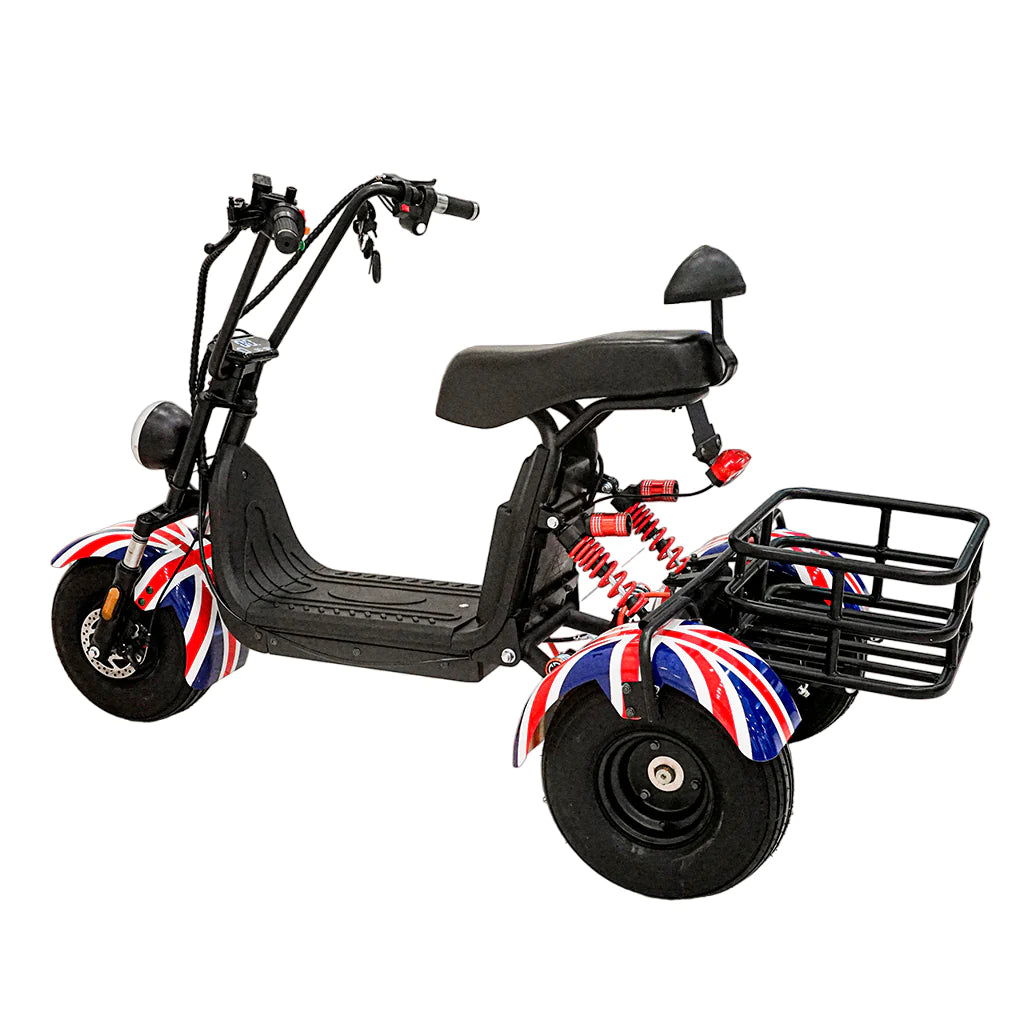 Three wheel scooter with basket SS-11W