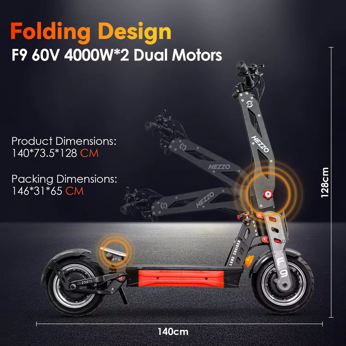 Land Cruiser F9 Electric Scooter 2024 60V 30A