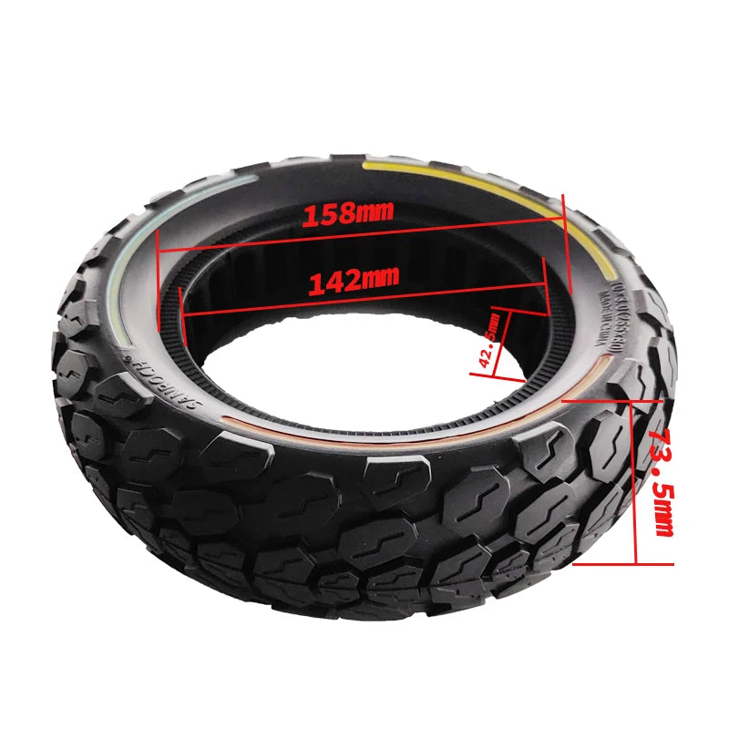 Solid Tire 10x3.0 for Zero 10X KUGOO M4 G2 Electric Scooter Rubber Black