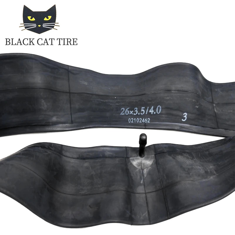 Butyl Rubber Fat Bike Inner Tube 16-26 Inch Black