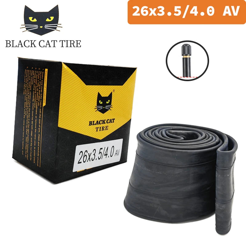 Butyl Rubber Fat Bike Inner Tube 16-26 Inch Black