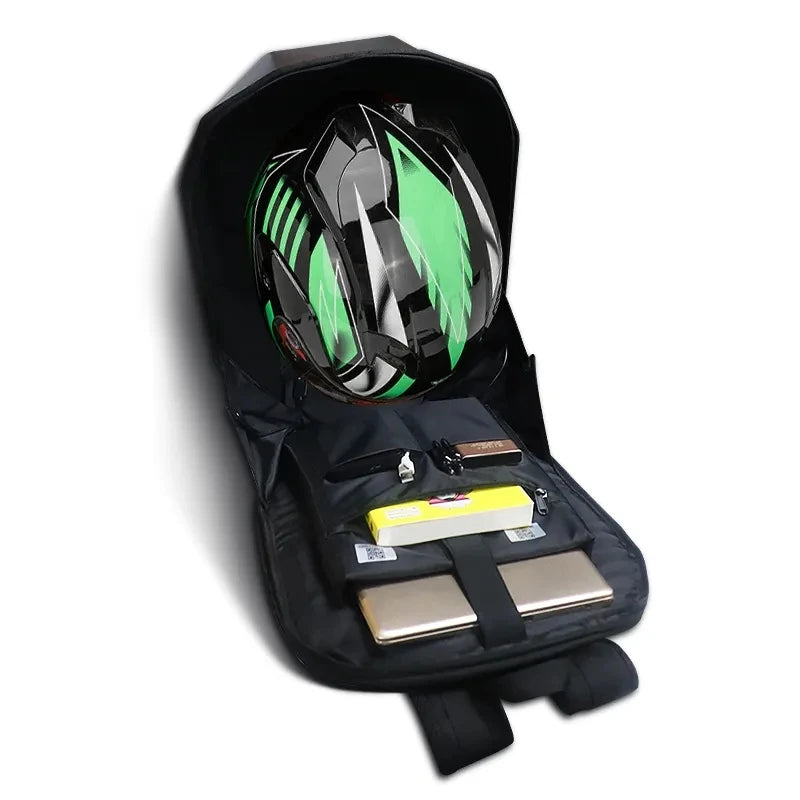 LED Knight Backpack Waterproof Hard Shell Travel Bag