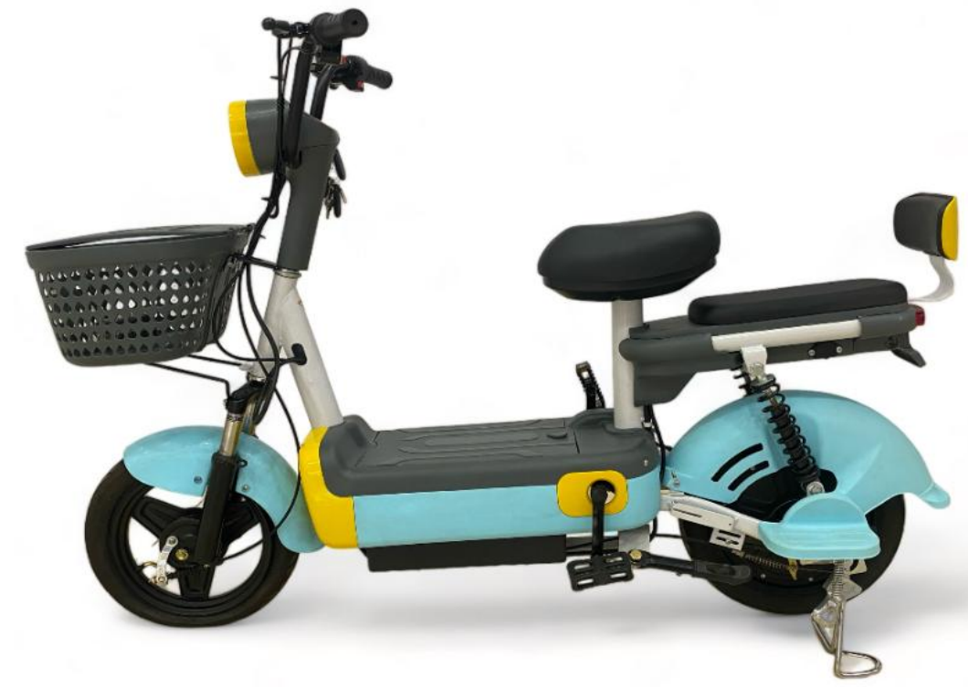 Motorcycle Adult Scooter with Seats Aluminum Frame 24V Li-ion Rear Ebike Pack Electric Bicycle