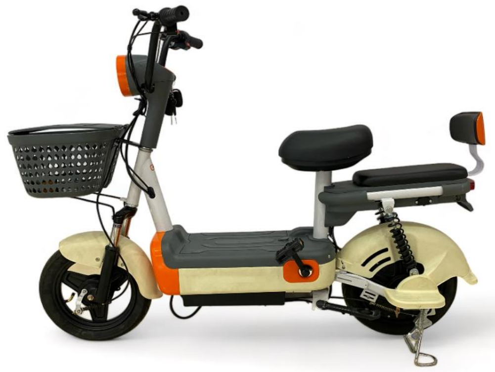 Motorcycle Adult Scooter with Seats Aluminum Frame 24V Li-ion Rear Ebike Pack Electric Bicycle