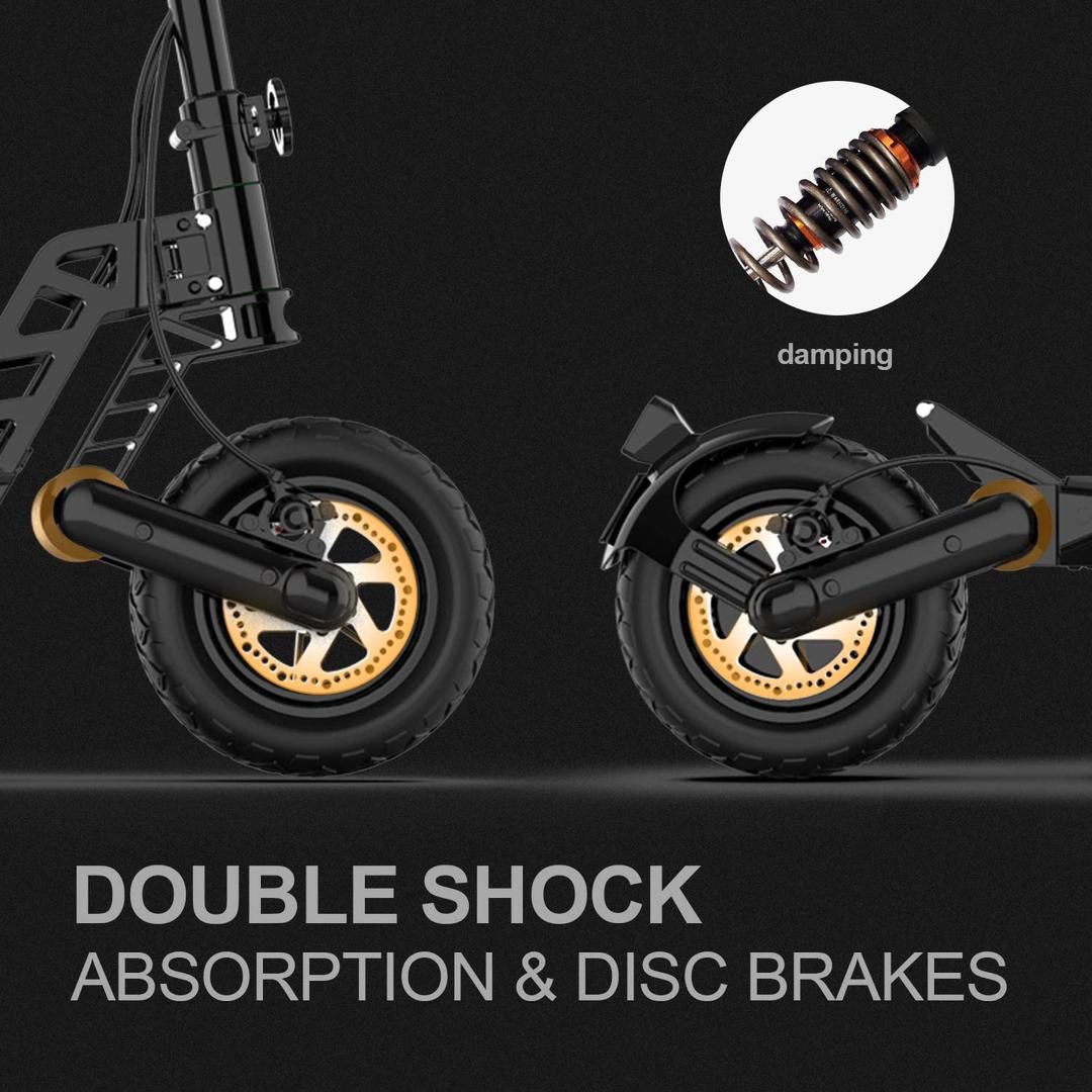 Titanium G2 pro electric foldable off-road electric scooter with disc mechanical brake