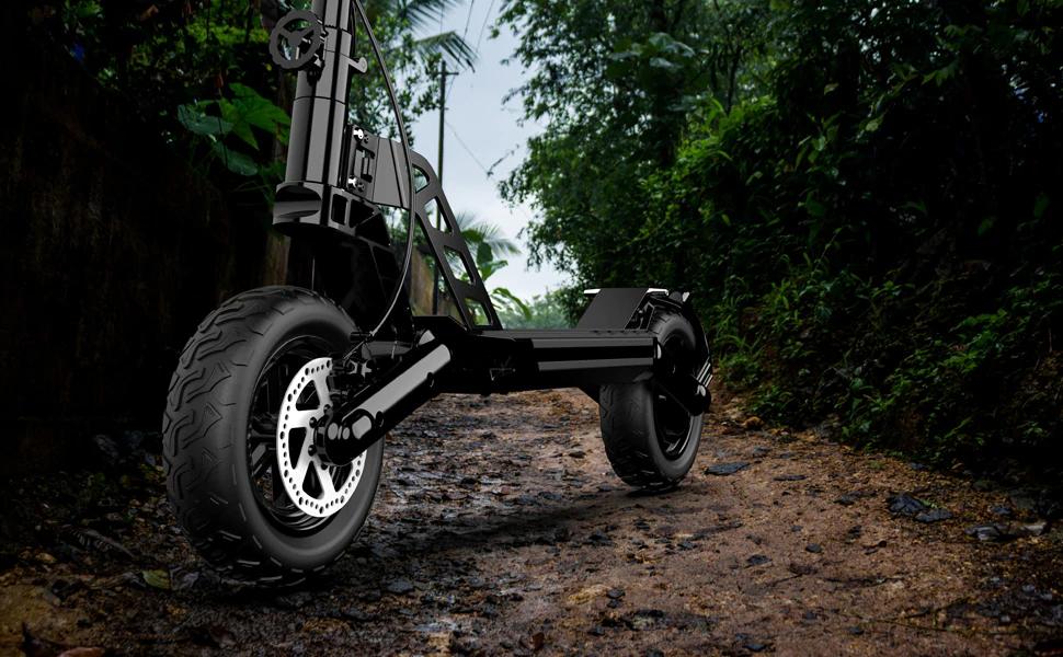 Titanium G2 pro electric foldable off-road electric scooter with disc mechanical brake