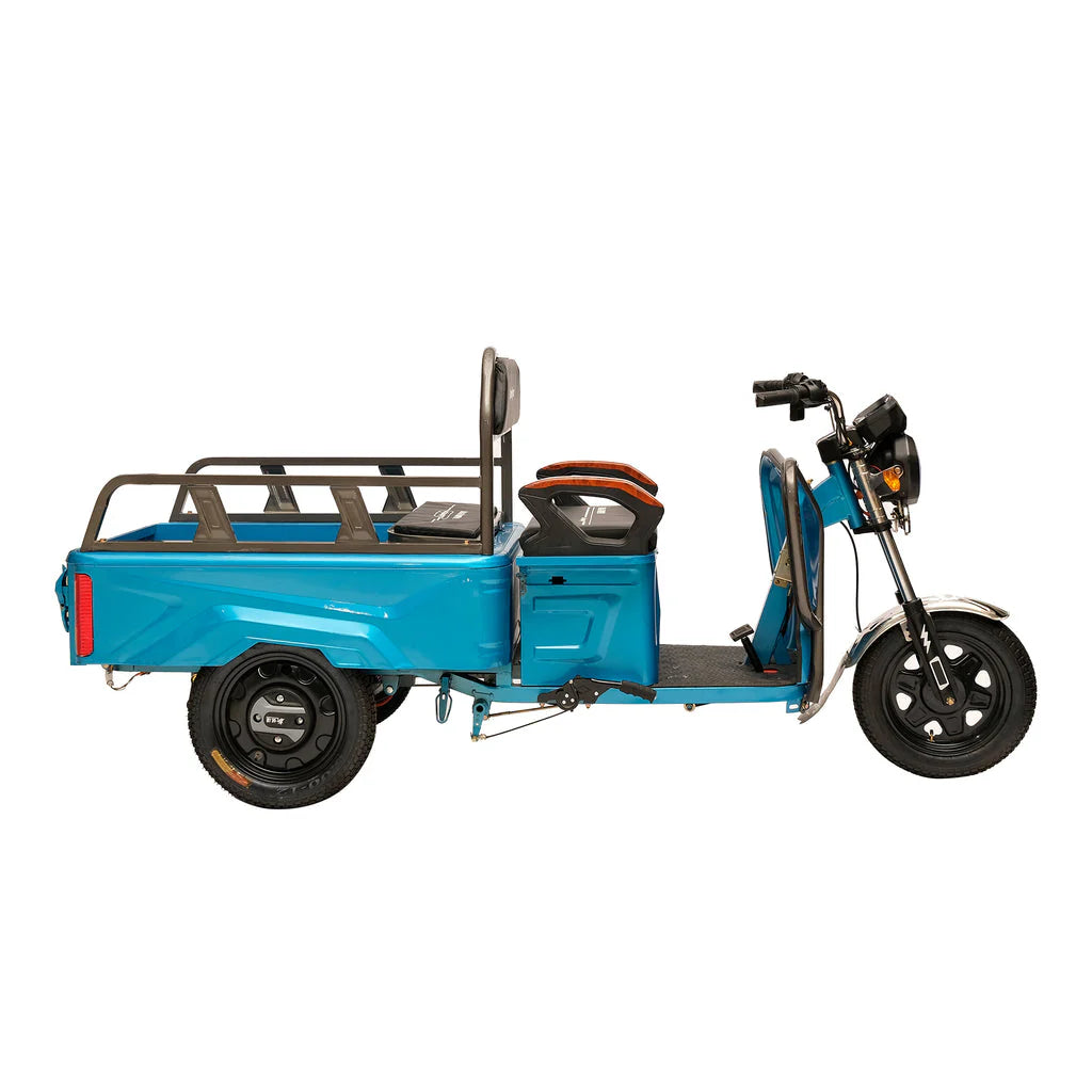 Electric Cargo Tricycle Three-side Open Electric Motorized Tricycle Cargo Heavy Duty