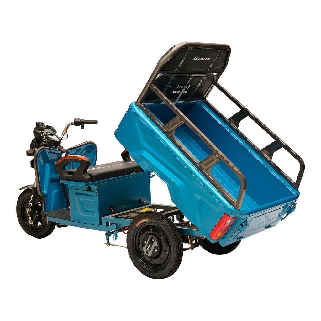 Electric Cargo Tricycle Three-side Open Electric Motorized Tricycle Cargo Heavy Duty
