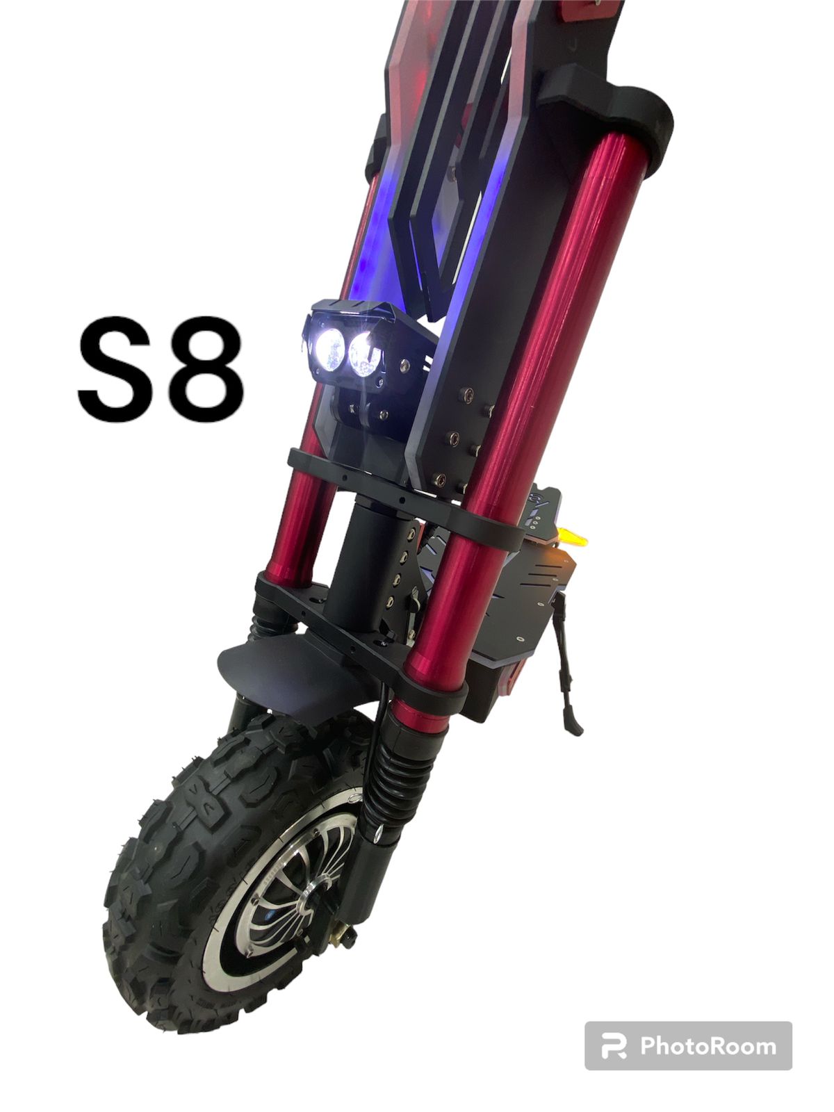 S8 - 2023 Adult Foldable Dual Drive Powerful Escooter 11" Fat Tire 30AH Off Road Electric Scooter