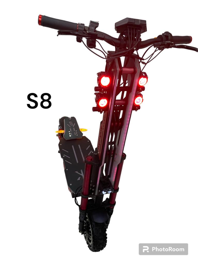 S8 - 2023 Adult Foldable Dual Drive Powerful Escooter 11" Fat Tire 30AH Off Road Electric Scooter
