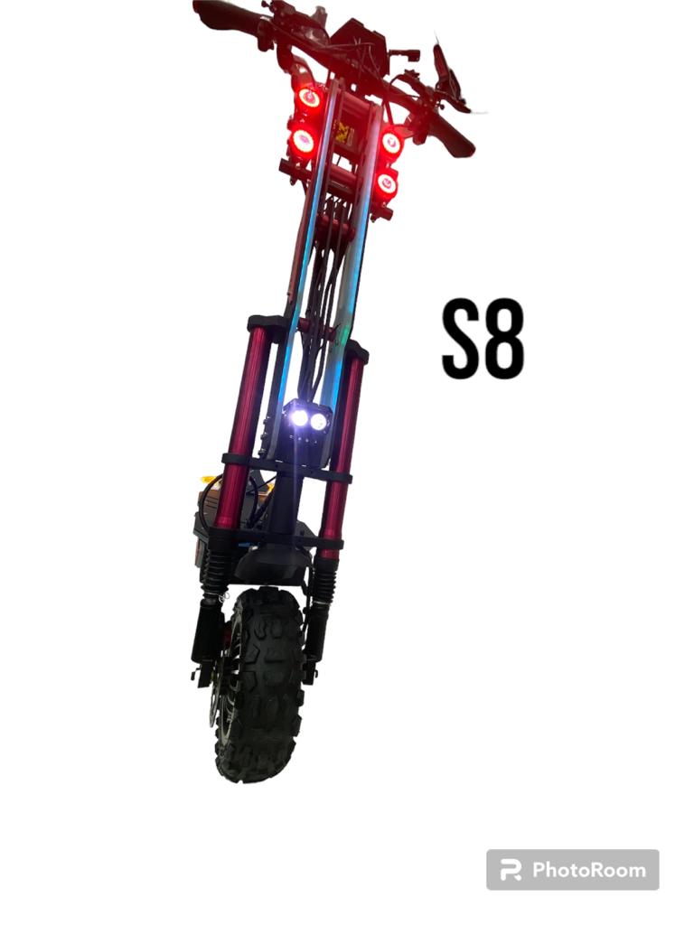 S8 - 2023 Adult Foldable Dual Drive Powerful Escooter 11" Fat Tire 30AH Off Road Electric Scooter