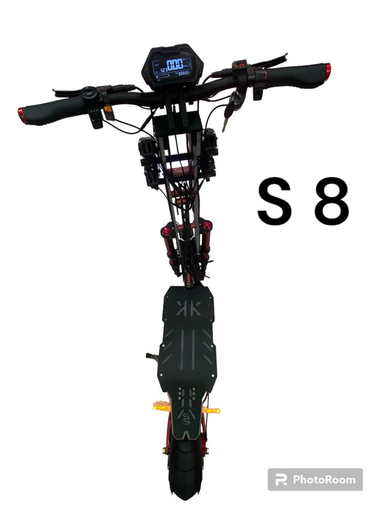 S8 - 2023 Adult Foldable Dual Drive Powerful Escooter 11" Fat Tire 30AH Off Road Electric Scooter