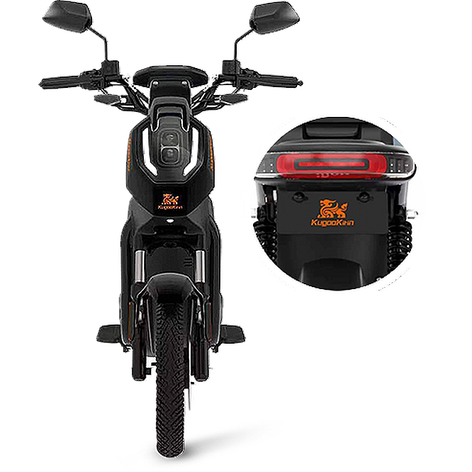 Kugoo Kirin Note Motor Scooter, 50Km Speed, 60KM Range, 800W Power, White & Black