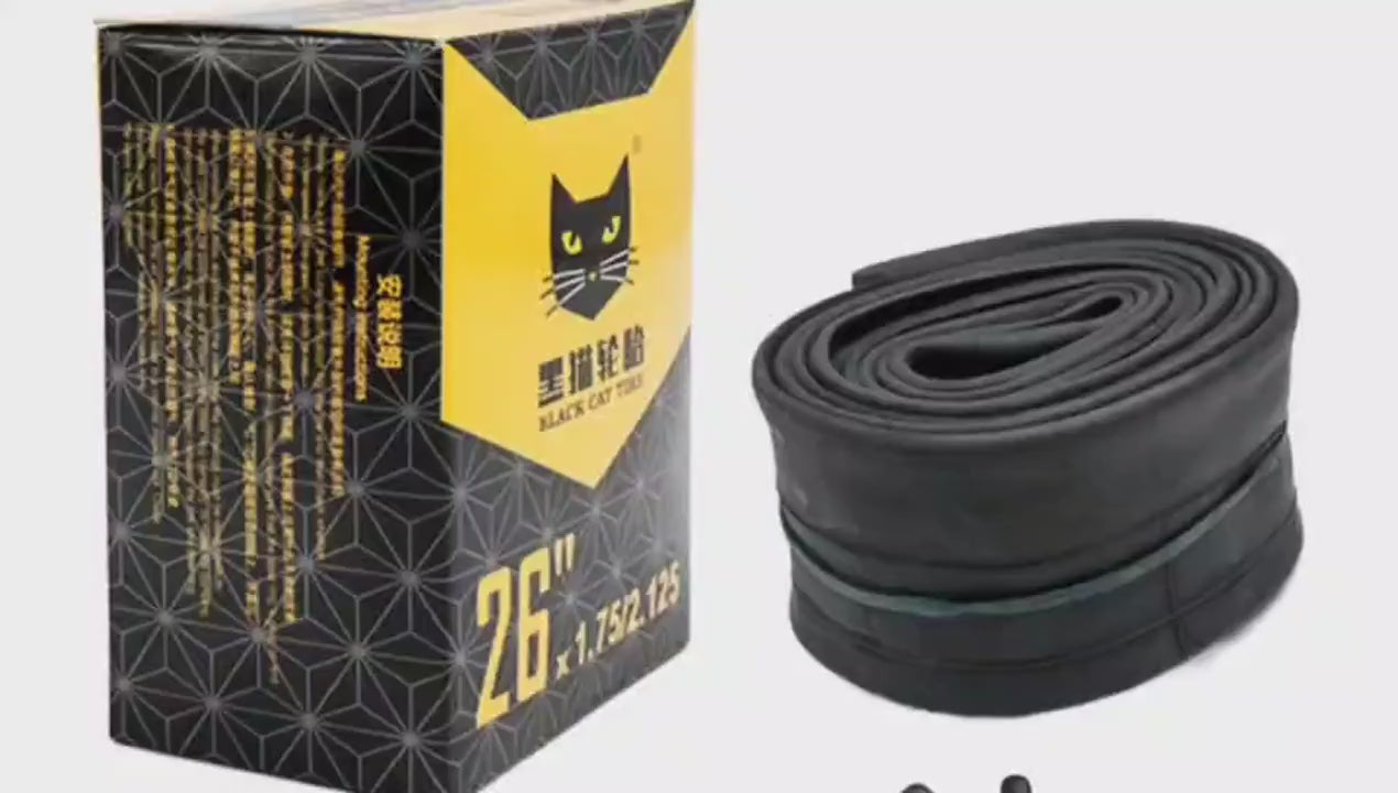 Butyl Rubber Fat Bike Inner Tube 16-26 Inch Black