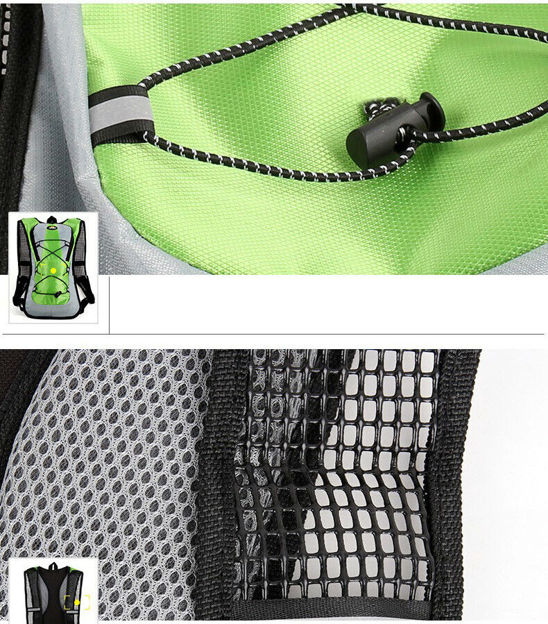 Green Reflective Illuminated Light Up Safety Vest Dusk Walking Running LED Bulbs
